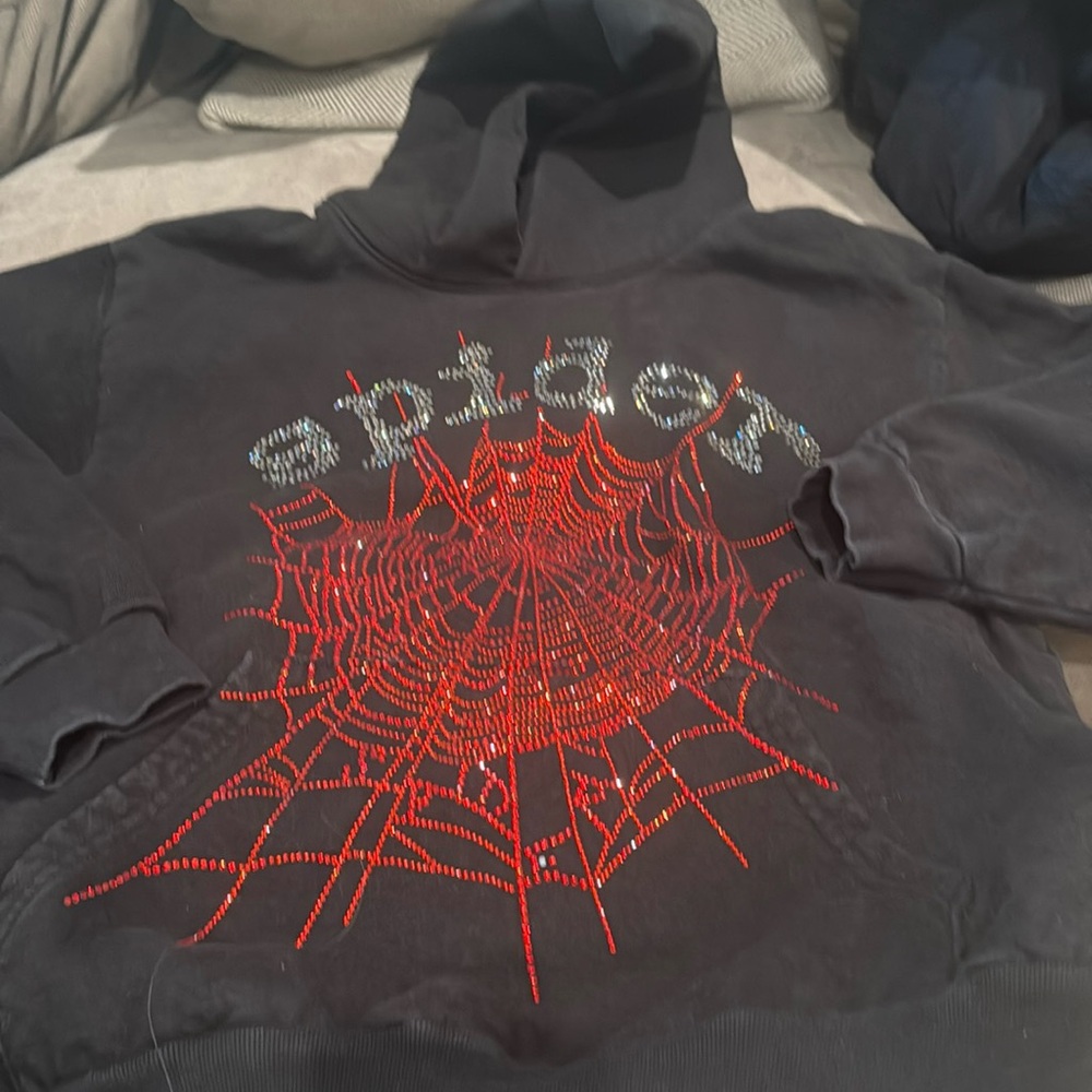 Spider Worldwide Rhinestone Hoodie M